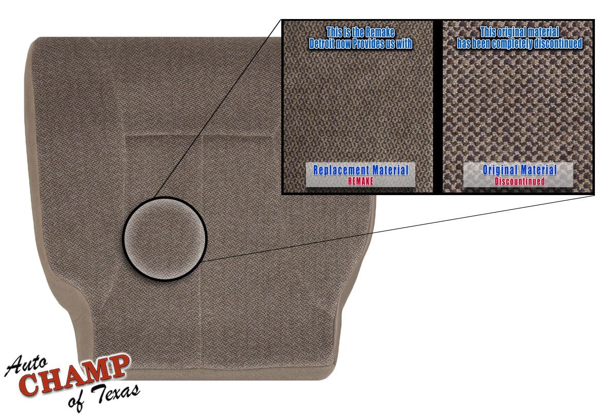 1998-2002 Dodge Ram 1500 SLT Laramie Driver Side Bottom Cloth Seat Cover Tan