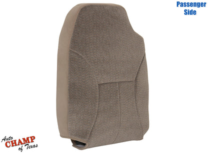 1998-2001 Dodge Ram 1500 SLT Laramie Passenger Side Lean Back Cloth Seat Cover Camel Tan