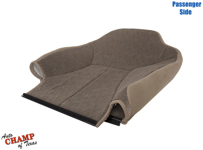 1998-2001 Dodge Ram 1500 SLT Laramie Passenger Side Lean Back Cloth Seat Cover Camel Tan