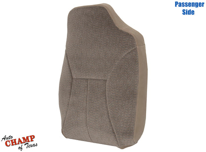 1998-2001 Dodge Ram 1500 SLT Laramie Passenger Side Lean Back Cloth Seat Cover Camel Tan