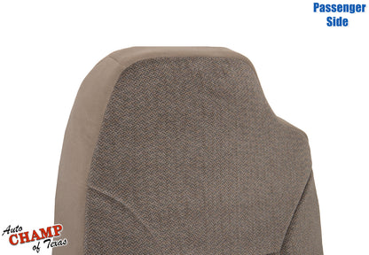 1998-2001 Dodge Ram 1500 SLT Laramie Passenger Side Lean Back Cloth Seat Cover Camel Tan
