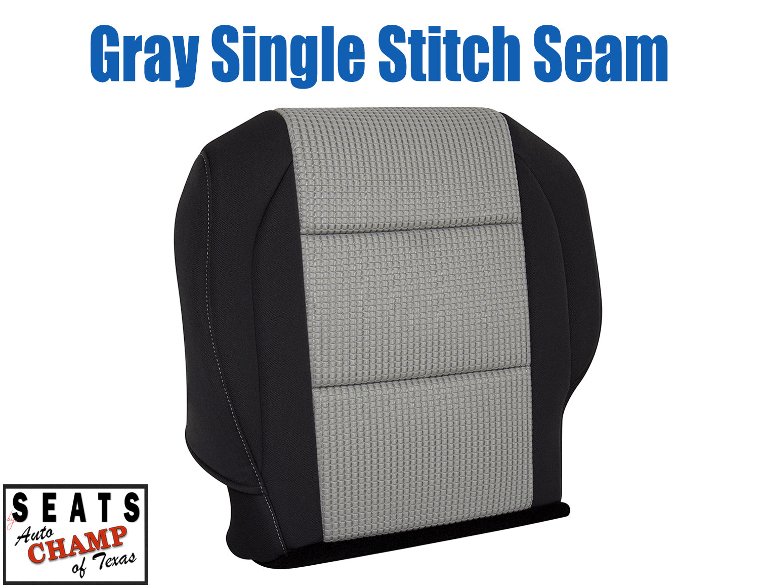 driver side cloth seat cover titan 2008 2015 gray black