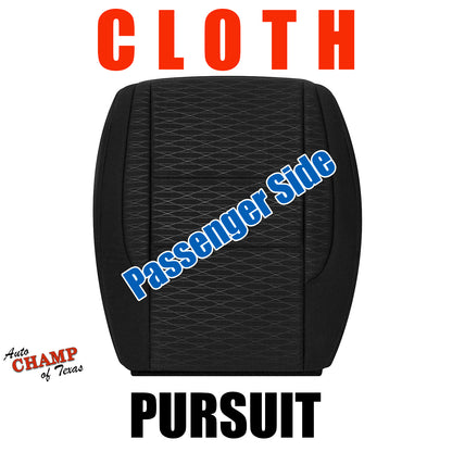 2021-2024 Dodge Durango Pursuit Passenger Side Bottom Cloth Seat Cover Black
