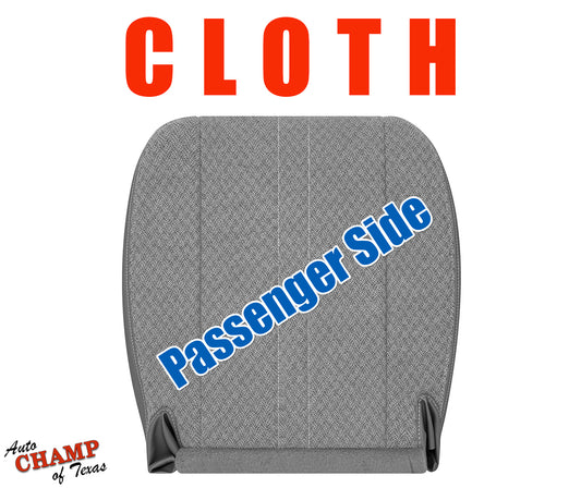 2003-2009 GMC Savana Passenger Side Bottom Seat Cover Gray Cloth