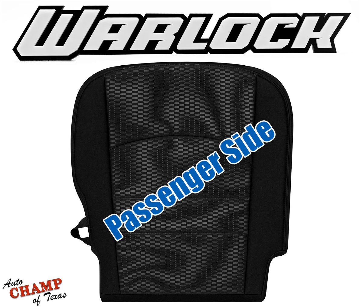 2019-2020 Dodge Ram 1500 Classic Warlock Passenger Side Bottom Cloth Seat Cover Black