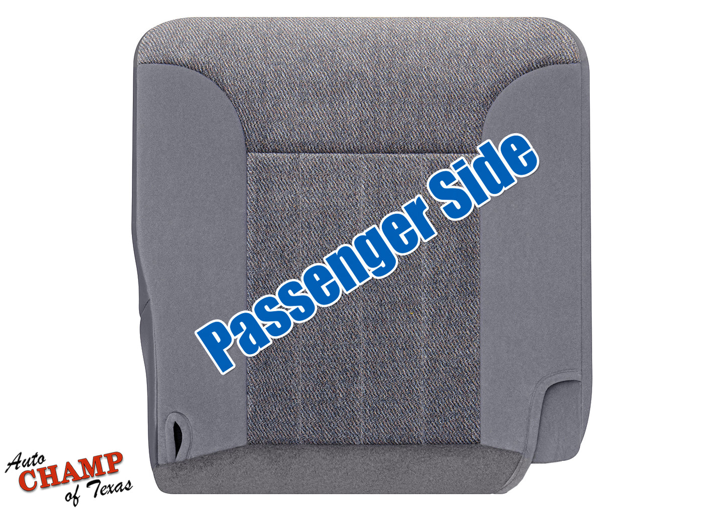 1997 Dodge Ram 1500 SLT Laramie Passenger Side Bottom Cloth Seat Cover Mist Gray