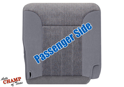 1997 Dodge Ram 1500 SLT Laramie Passenger Side Bottom Cloth Seat Cover Mist Gray