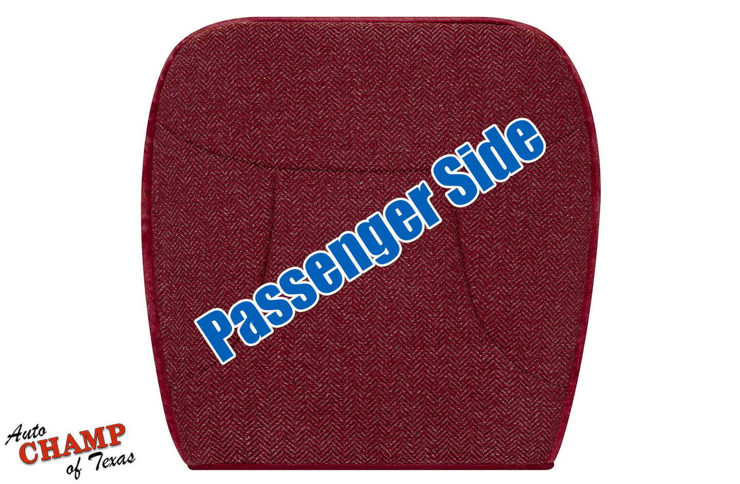 1992-1993 Ford Bronco XLT Passenger Bottom Cloth Seat Cover Scarlet Red