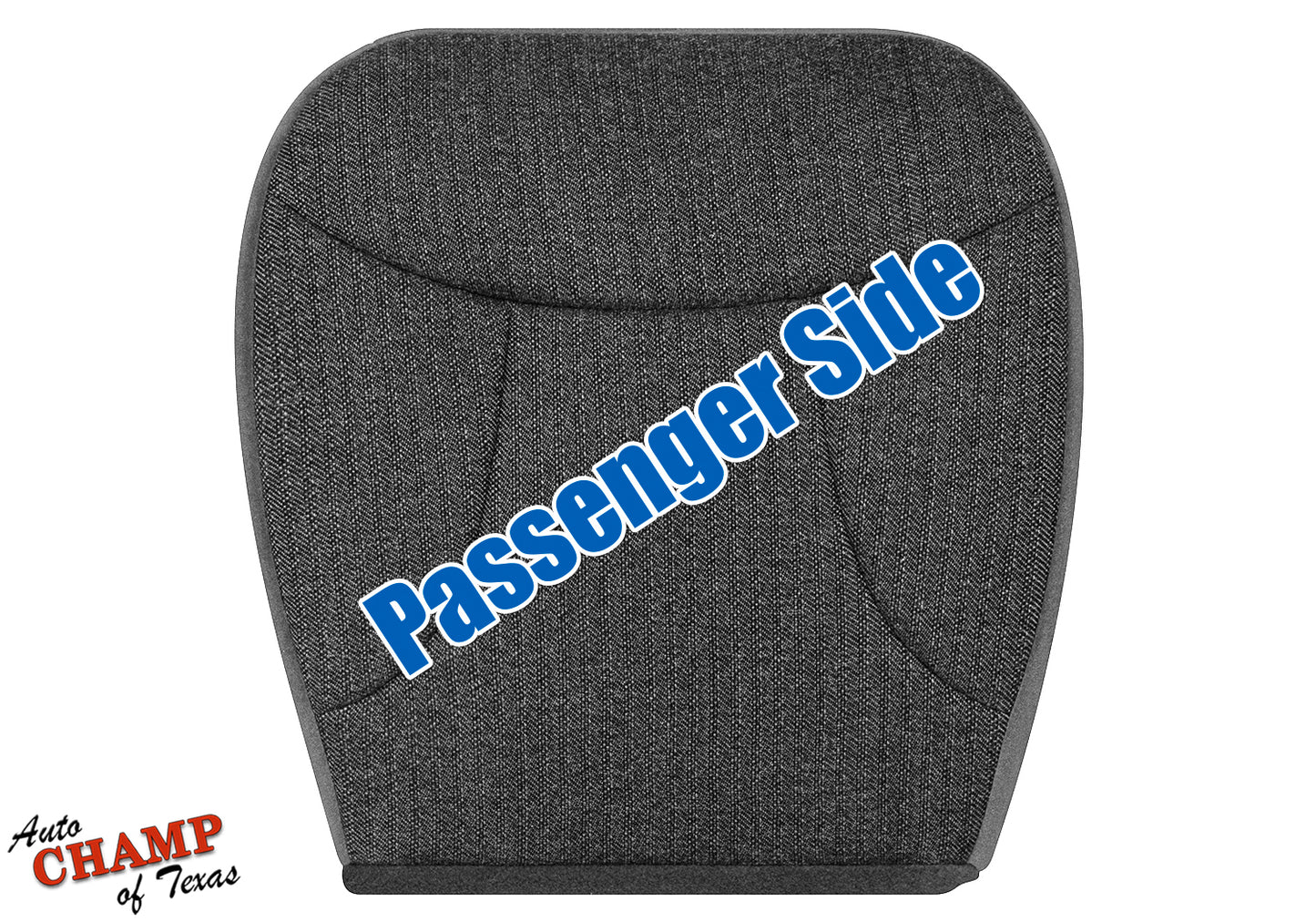 1992-1993 Ford Bronco XLT Passenger Side Bottom Cloth Seat Cover Granite Gray