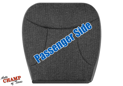 1992-1993 Ford Bronco XLT Passenger Side Bottom Cloth Seat Cover Granite Gray