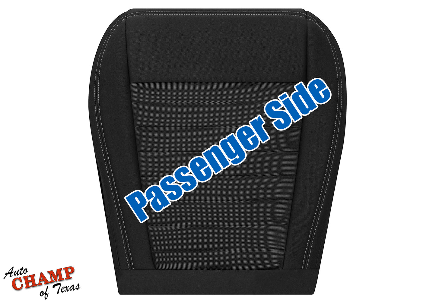 2019-2023 Ford Ranger Passenger Side Bottom Cloth Seat Cover Black