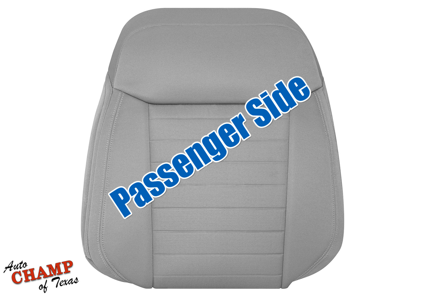 2019-2023 Ford Ranger Passenger Side Lean Back Cloth Seat Cover Gray