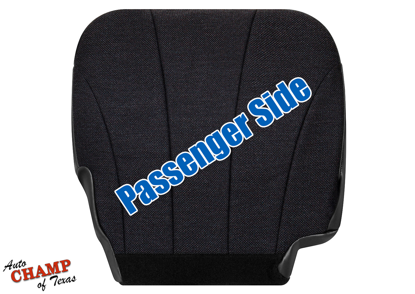 1999-2002 Chevy Silverado W/T Base Work Truck Passenger Side Bottom Cloth Seat Cover Dark Gray