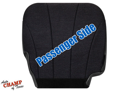 1999-2002 Chevy Silverado W/T Base Work Truck Passenger Side Bottom Cloth Seat Cover Dark Gray