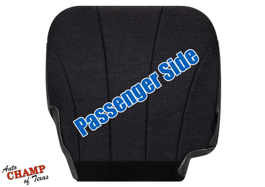 1999-2002 Chevy Silverado W/T Base Work Truck Passenger Side Bottom Cloth Seat Cover Dark Gray