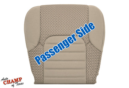2005–2021 Nissan Frontier Passenger Side Bottom Cloth Seat Cover Beige Tan