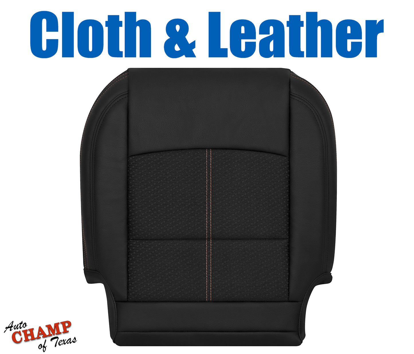 2019-2022 Nissan Altima SR Driver Bottom Leather Cloth Seat Cover Black