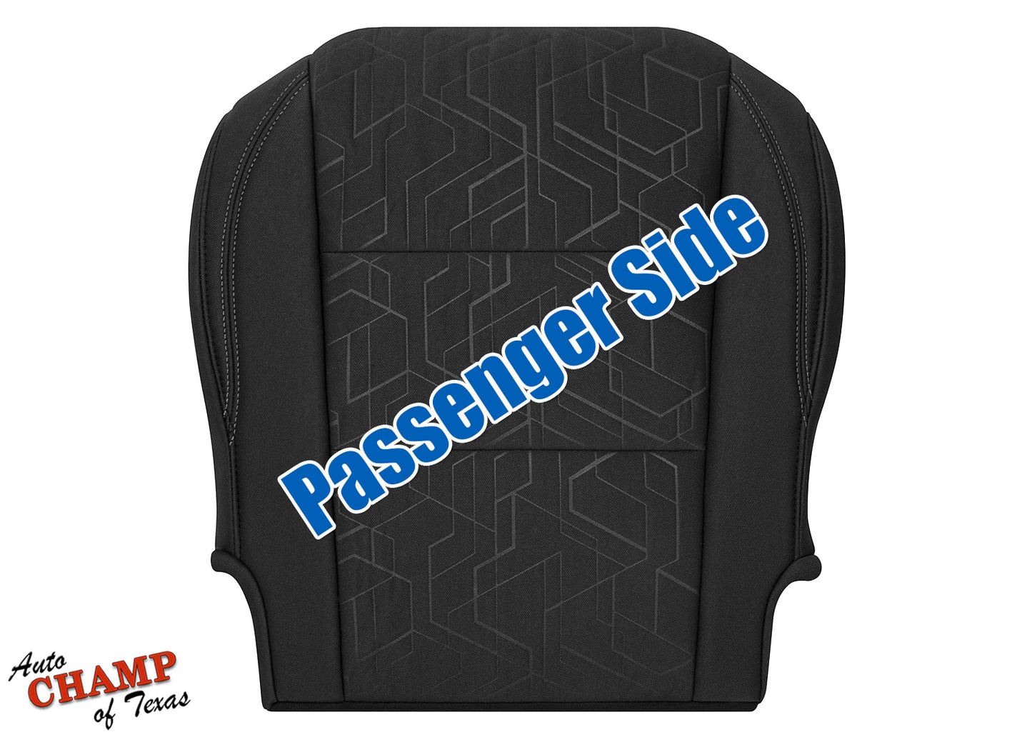 2020-2023 Toyota Tacoma TRD Passenger Bottom Cloth Seat Cover Graphite Black