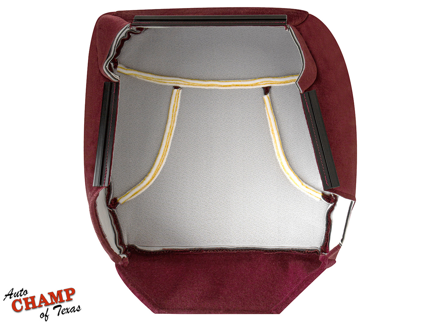 1992–1993 Ford Bronco XLT Driver Bottom Cloth Seat Cover Scarlet Red