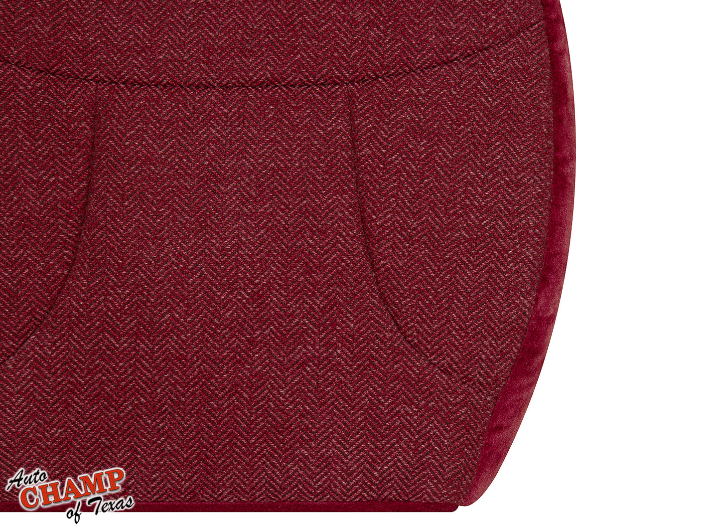 1992–1993 Ford Bronco XLT Driver Bottom Cloth Seat Cover Scarlet Red