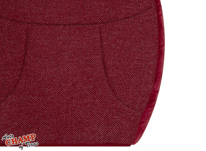 1992–1993 Ford Bronco XLT Driver Bottom Cloth Seat Cover Scarlet Red