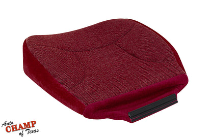 1992–1993 Ford Bronco XLT Driver Bottom Cloth Seat Cover Scarlet Red