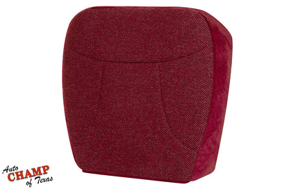 1992–1993 Ford Bronco XLT Driver Bottom Cloth Seat Cover Scarlet Red