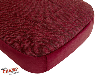 1992–1993 Ford Bronco XLT Driver Bottom Cloth Seat Cover Scarlet Red