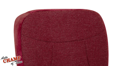 1992–1993 Ford Bronco XLT Driver Bottom Cloth Seat Cover Scarlet Red