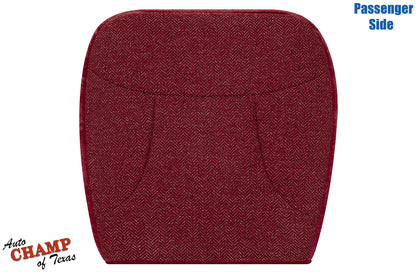 1992-1993 Ford Bronco XLT Passenger Bottom Cloth Seat Cover Scarlet Red