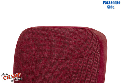 1992-1993 Ford Bronco XLT Passenger Bottom Cloth Seat Cover Scarlet Red