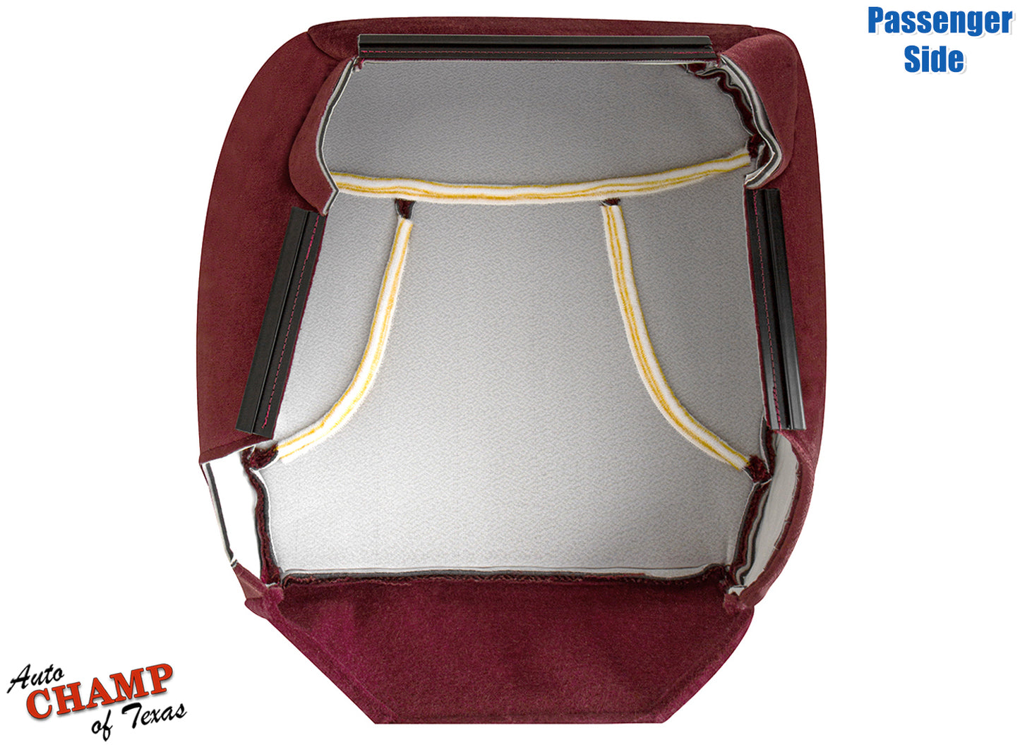 1992-1993 Ford Bronco XLT Passenger Bottom Cloth Seat Cover Scarlet Red