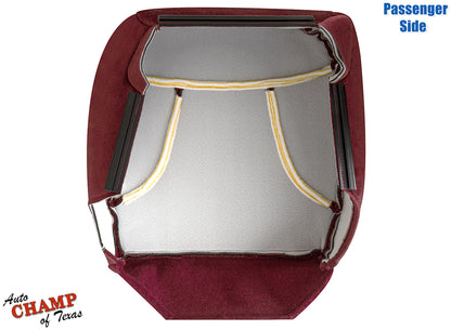 1992-1993 Ford Bronco XLT Passenger Bottom Cloth Seat Cover Scarlet Red