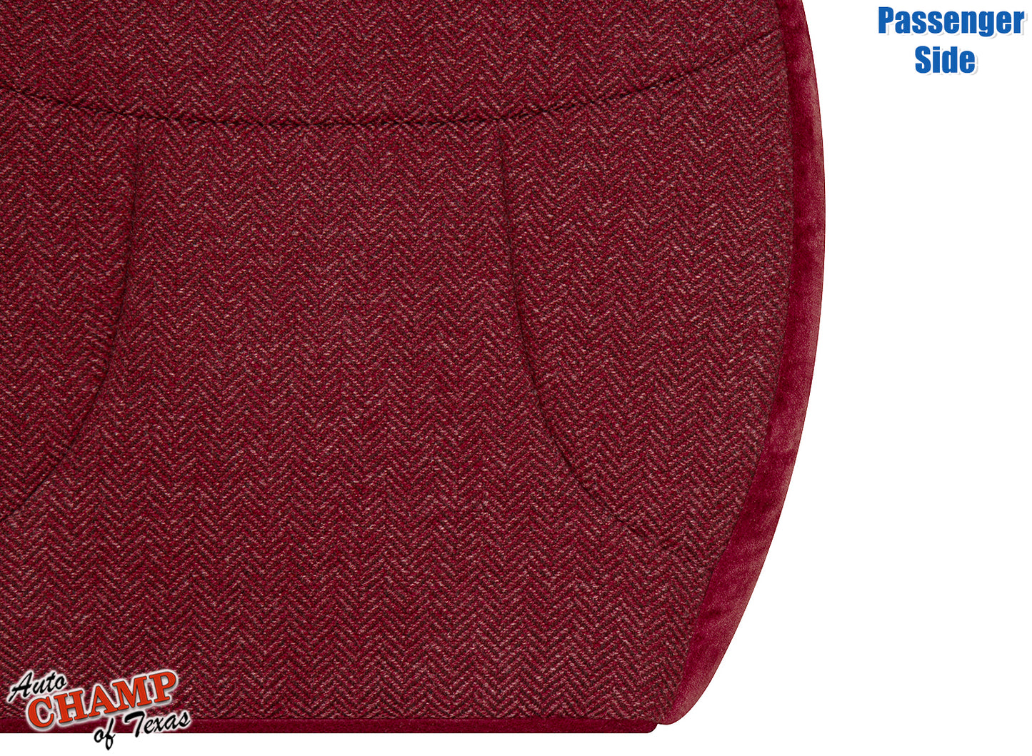 1992-1993 Ford Bronco XLT Passenger Bottom Cloth Seat Cover Scarlet Red