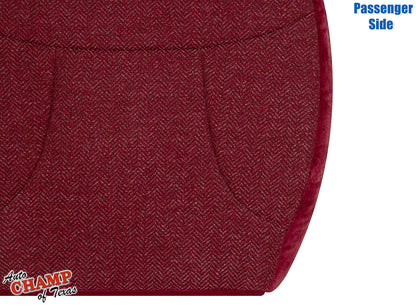 1992-1993 Ford Bronco XLT Passenger Bottom Cloth Seat Cover Scarlet Red