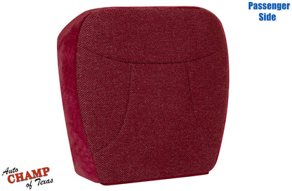 1992-1993 Ford Bronco XLT Passenger Bottom Cloth Seat Cover Scarlet Red