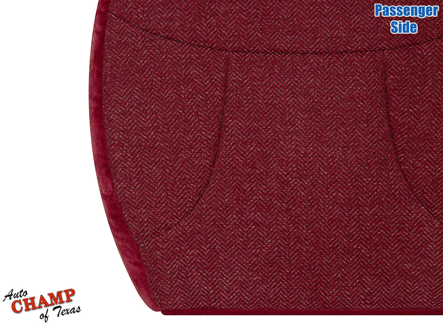 1992-1993 Ford Bronco XLT Passenger Bottom Cloth Seat Cover Scarlet Red