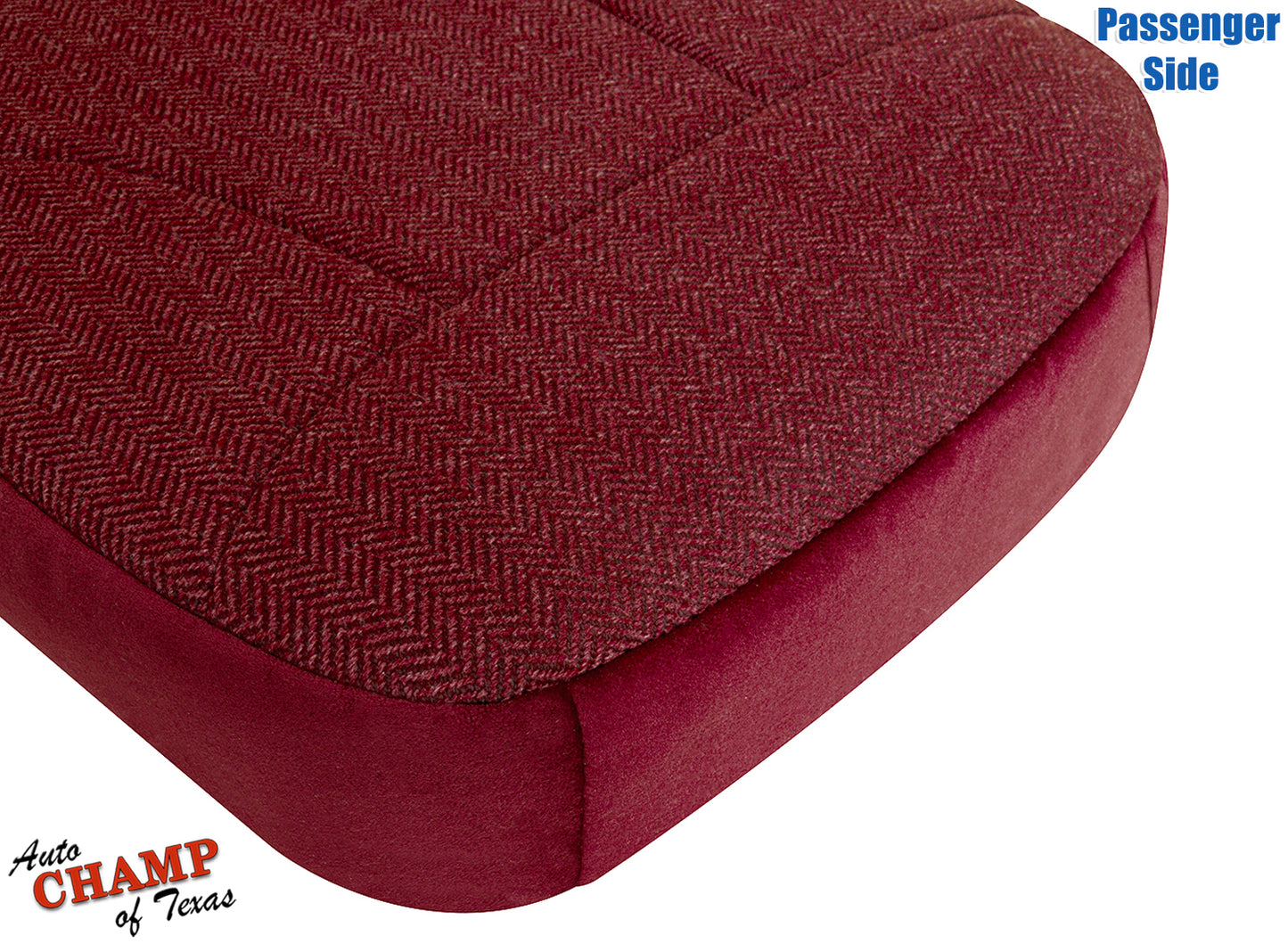 1992-1993 Ford Bronco XLT Passenger Bottom Cloth Seat Cover Scarlet Red