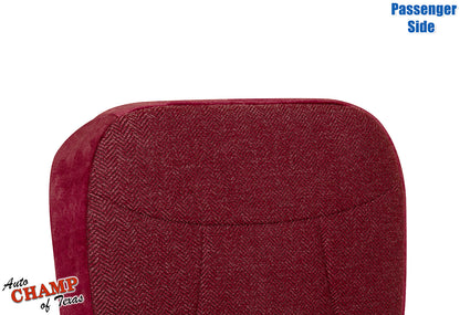 1992-1993 Ford Bronco XLT Passenger Bottom Cloth Seat Cover Scarlet Red