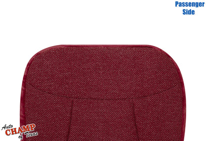 1992-1993 Ford Bronco XLT Passenger Bottom Cloth Seat Cover Scarlet Red