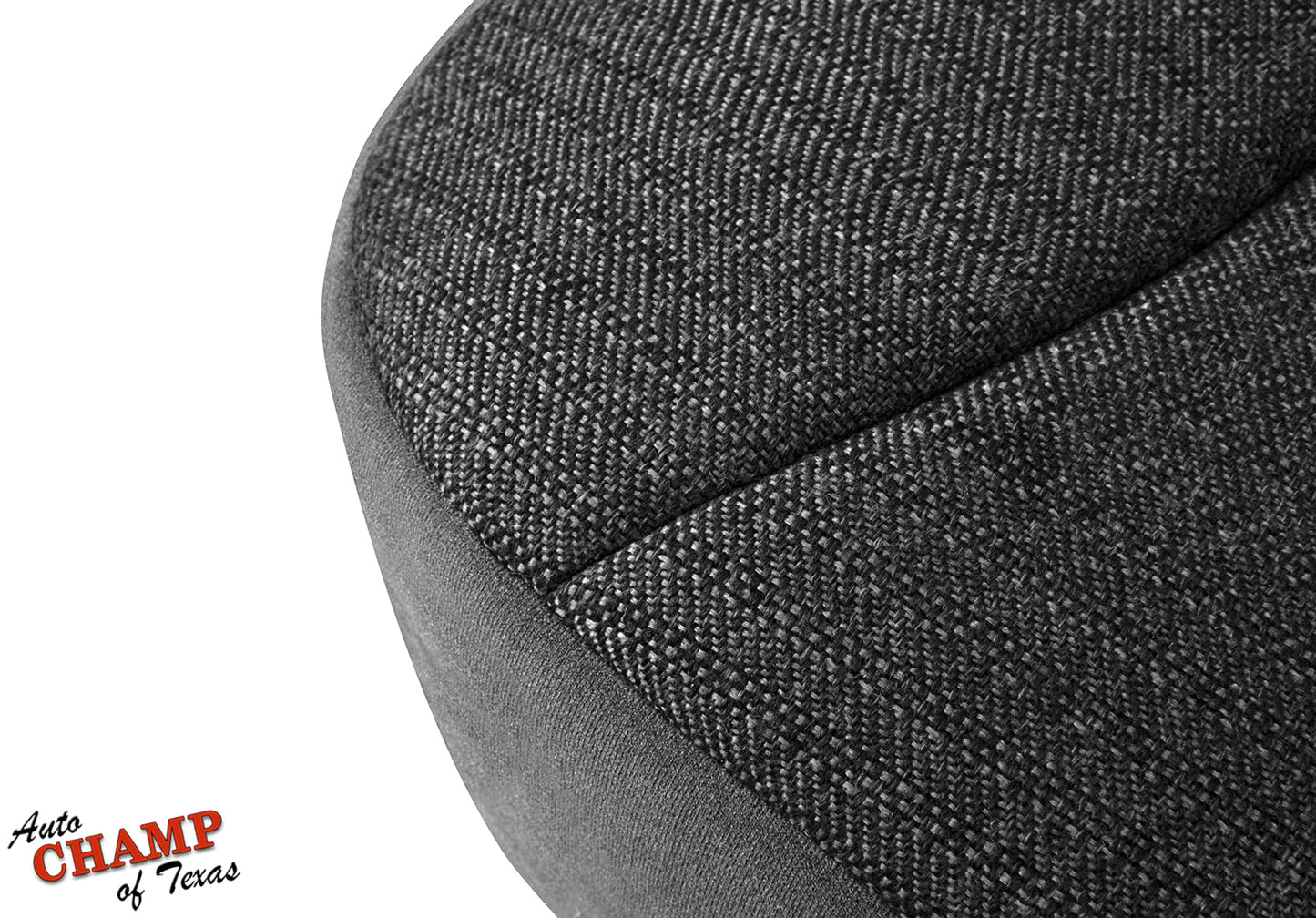 1992-1993 Ford Bronco XLT Driver Side Bottom Cloth Seat Cover Granite Gray
