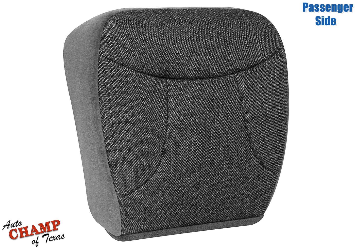 1992-1993 Ford Bronco XLT Passenger Side Bottom Cloth Seat Cover Granite Gray
