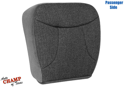 1992-1993 Ford Bronco XLT Passenger Side Bottom Cloth Seat Cover Granite Gray