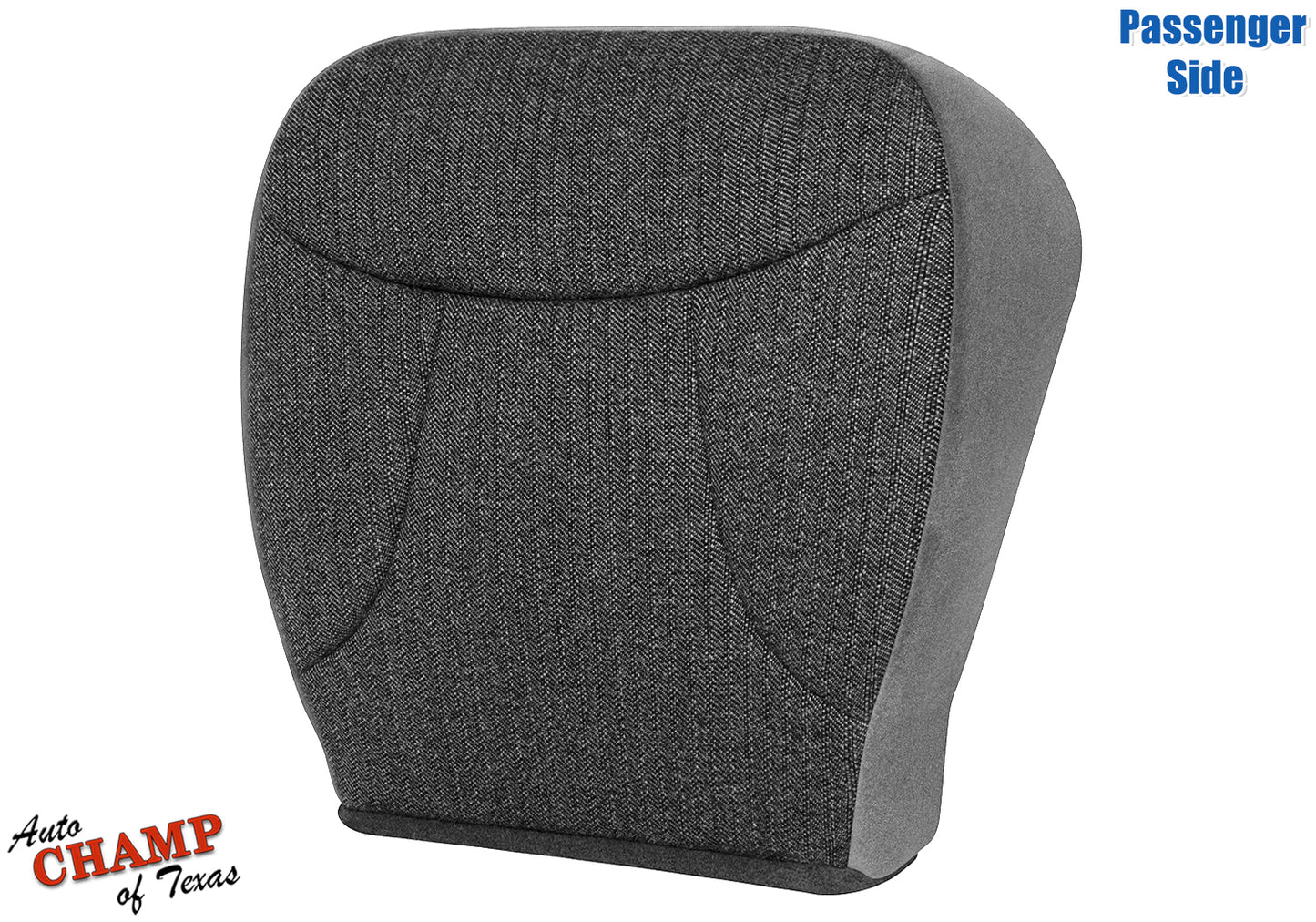 1992-1993 Ford Bronco XLT Passenger Side Bottom Cloth Seat Cover Granite Gray