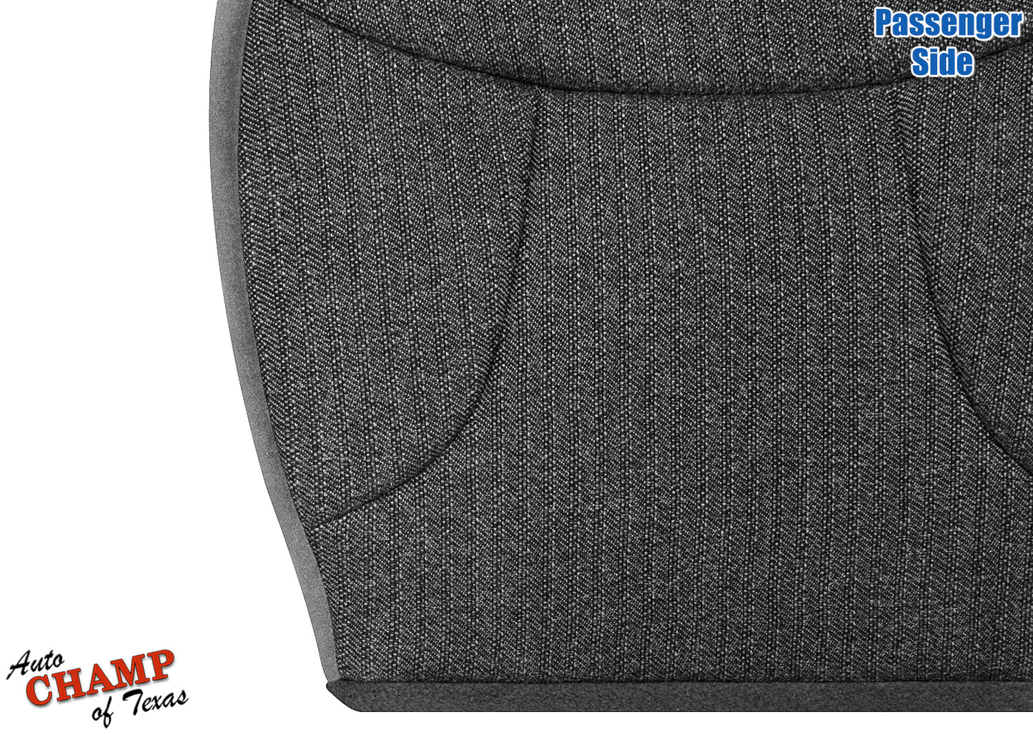 1992-1993 Ford Bronco XLT Passenger Side Bottom Cloth Seat Cover Granite Gray