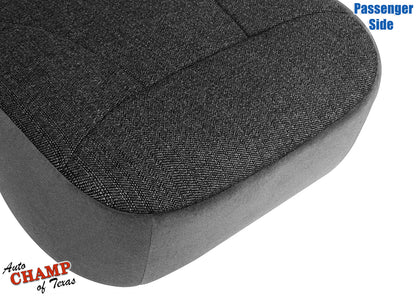 1992-1993 Ford Bronco XLT Passenger Side Bottom Cloth Seat Cover Granite Gray