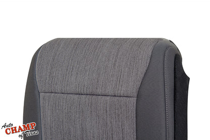 2021 2025 ford f150 xl base passenger side seat cover upper view gray cloth closeup auto champ of texas