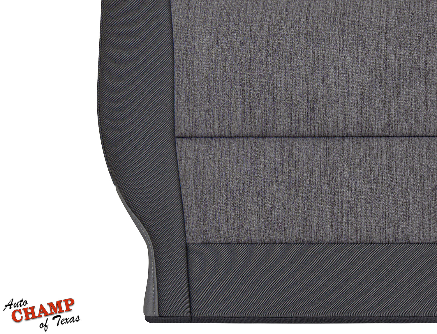 2021 2025 ford f150 xl base gray cloth seat cover close up black vinyl edge auto champ of texas