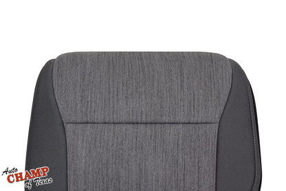 2021 2025 ford f150 xl base passenger side seat cover front view gray cloth texture auto champ of texas