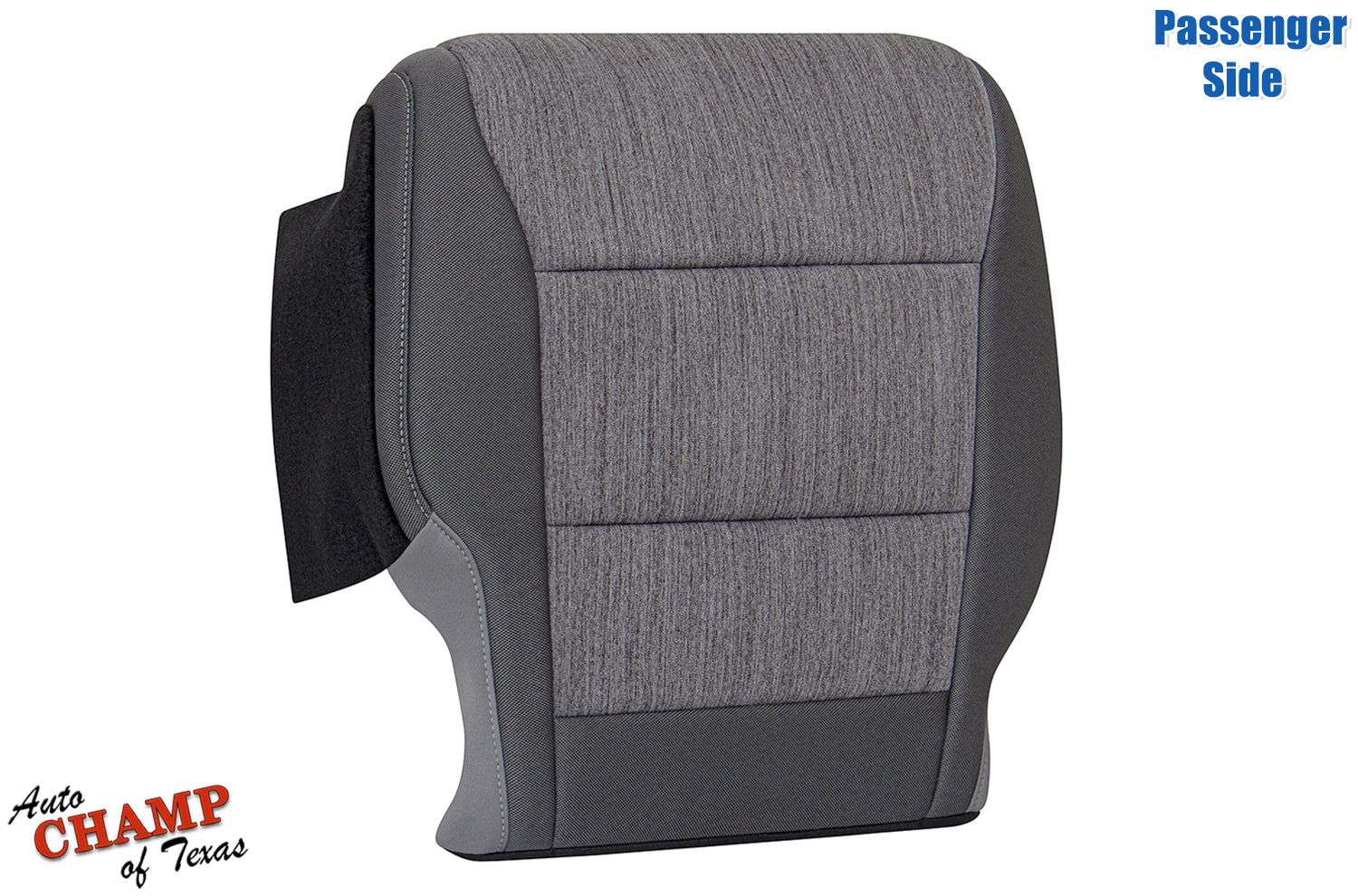 2021 2025 ford f150 xl base passenger side bottom seat cover upright view gray cloth